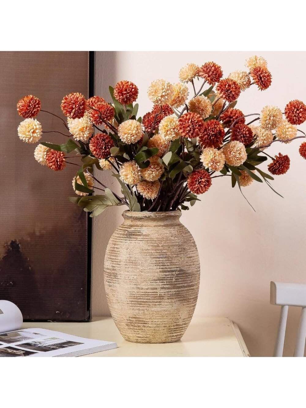 8 inch Modern Ceramic Rustic Flower Flower Bud Vase Living Room Home Decoration